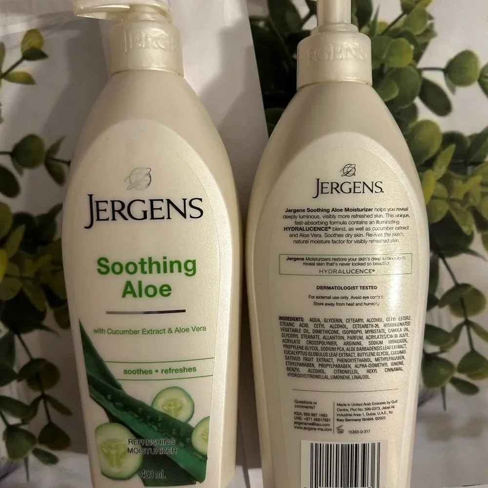 🛍️Jergens Soothing Aloe Moisturizer with cucumber 🥒 Extract and Aloe Vera🔥